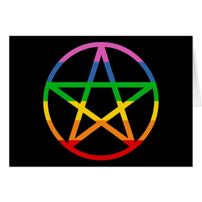 Rainbow Pentagramm (Vorderseite (Horizontal))