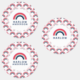 Rainbow Personalisiert Name School Etiketten