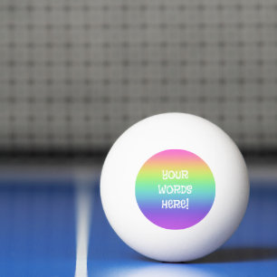 Rainbow Personalisiert Pong Pong Ball Tischtennisball