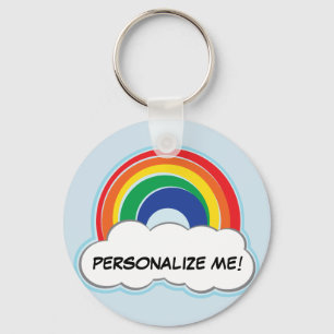 RAINBOW personalized keychain Schlüsselanhänger