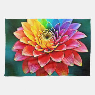 Rainbow Petal Geschirrtuch