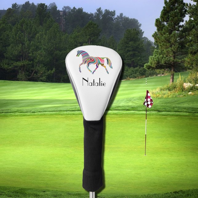 Rainbow-Pferd - Ihr Name Golf Headcover (Von Creator hochgeladen)
