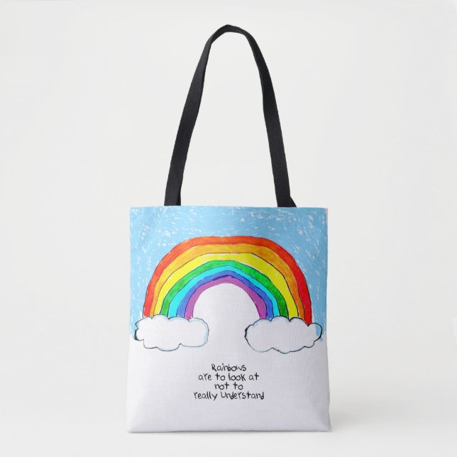 Rainbow Philosophie Tote Bag Tasche (Vorderseite)