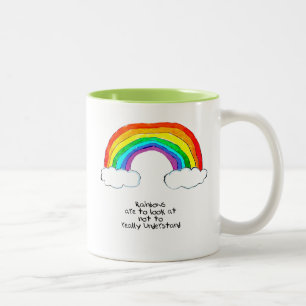 Rainbow Philosophie Zweifarbige Tasse