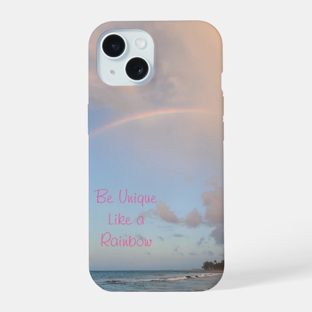 Rainbow Phone Case iPhone 15 Hülle (Rückseite)