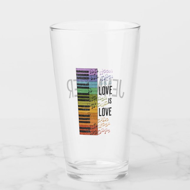 Rainbow Piano Glas (Vorderseite)