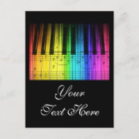 Rainbow Piano Keyboard and Notes