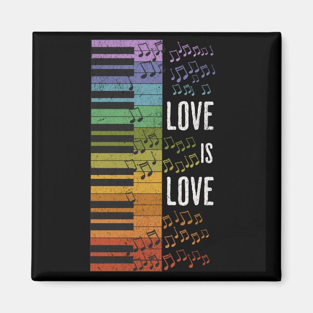 Rainbow Piano Magnet (Vorne)