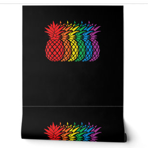 Rainbow Pineapples Aloha Hawaiian Gay Pride Monat Tapete