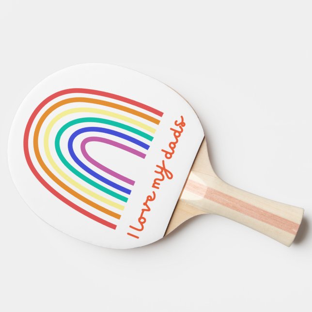 Rainbow Ping Pong Paddle Tischtennis Schläger (Seitenansicht)