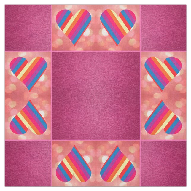 Rainbow Pink 1 Stoff (Muster)