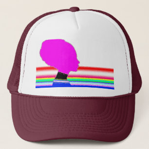 Rainbow Pink Profile – Pop Art Trucker Cap Truckerkappe