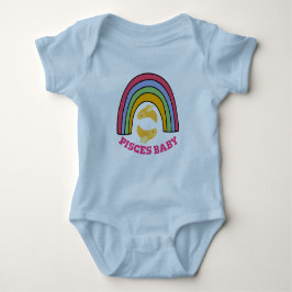 Rainbow Pisces Charm Baby Strampler