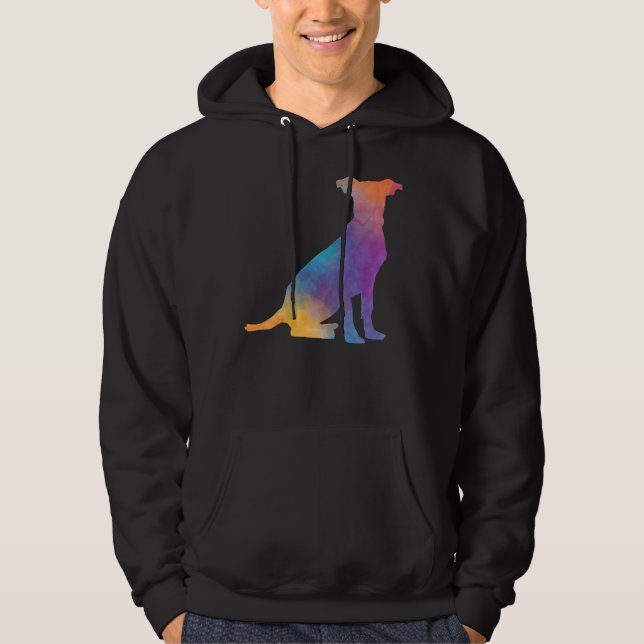 Rainbow Pitbull Hoodie (Vorderseite)
