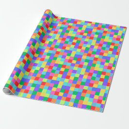 Rainbow Pixel farbenfrohe, helle Geschenkwrap Geschenkpapier