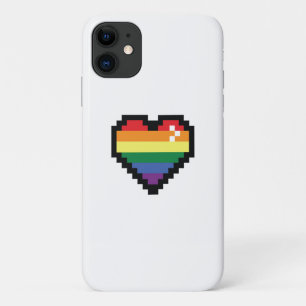 Rainbow Pixel Herz Case-Mate iPhone Hülle