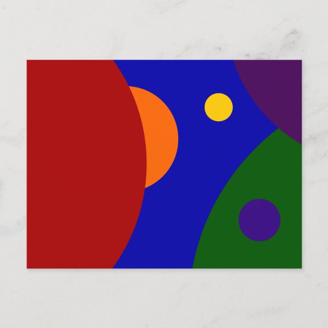 Rainbow Planets Postkarte (Vorderseite)