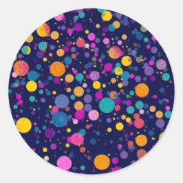Rainbow Polka Dot Stickers