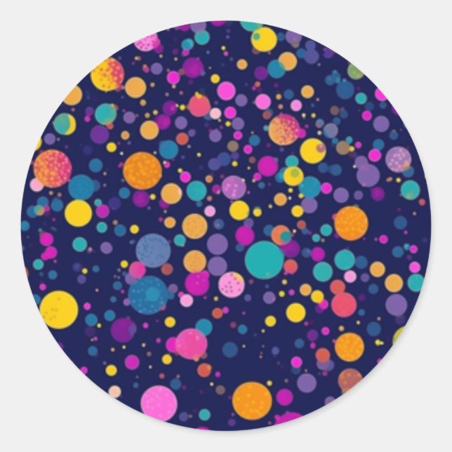 Rainbow Polka Dot Stickers (Vorderseite)