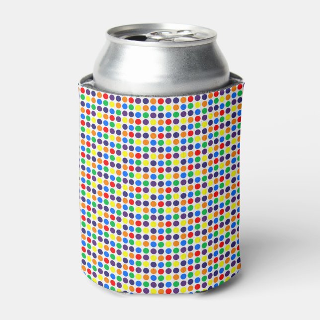Rainbow Polka Dots Dosenkühler (Kanne Vorderseite)