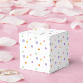 Rainbow Polka Dots Kindergeburtstag Geschenkschachtel