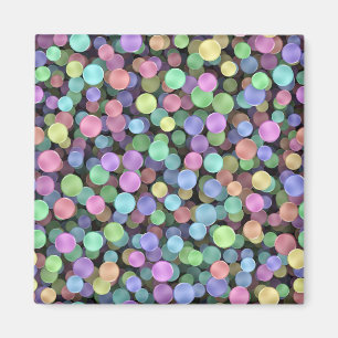 Rainbow Polka Dots Magnet