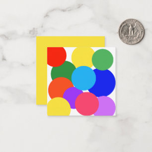 Rainbow Polka Dots Mitteilungskarte