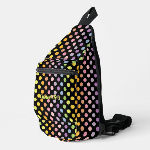 Rainbow Polka Dots Pattern Crossbody Bag