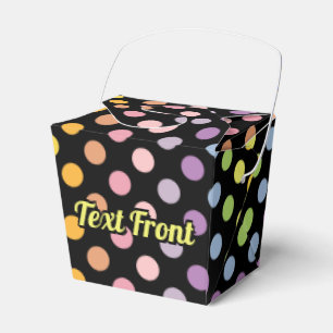 Rainbow Polka Dots Pattern Geschenkschachtel
