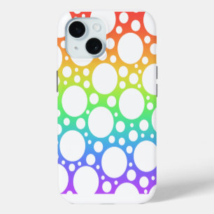 Rainbow Polka Dotted iPhone Case