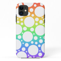 Rainbow Polka Dotted iPhone Case
