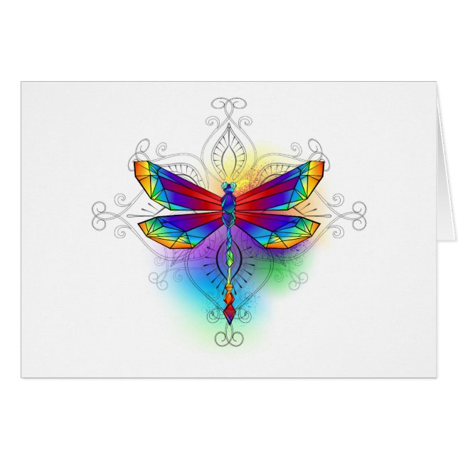 Rainbow Polygonal Dragonfly (Vorderseite (Horizontal))