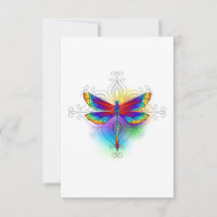 Rainbow Polygonal Dragonfly