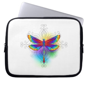 Rainbow Polygonal Dragonfly Laptopschutzhülle