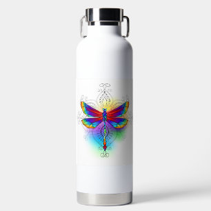 Rainbow Polygonal Dragonfly Trinkflasche