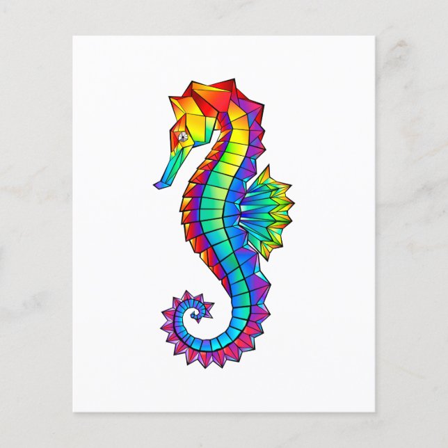 Rainbow Polygonal Seepferd (Vorderseite)