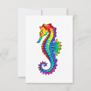 Rainbow Polygonal Seepferd Ankündigung