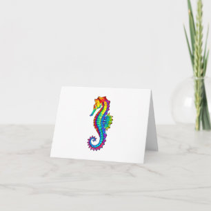 Rainbow Polygonal Seepferd Ankündigung