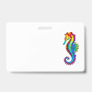 Rainbow Polygonal Seepferd Ausweis