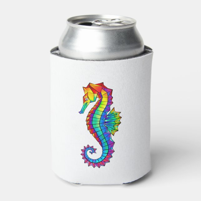Rainbow Polygonal Seepferd Dosenkühler (Kanne Vorderseite)