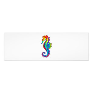 Rainbow Polygonal Seepferd Fotodruck