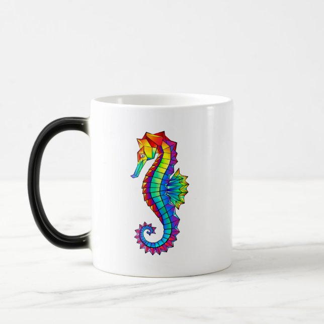 Rainbow Polygonal Seepferd Verwandlungstasse (Links)