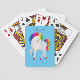 Rainbow Pony spielen Karten für Kinder. Spielkarten