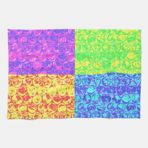 Rainbow Pop Art Bubble Packung Handtuch