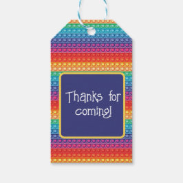 Rainbow Pop Es Fidget Toy Muster Custom Geschenkanhänger