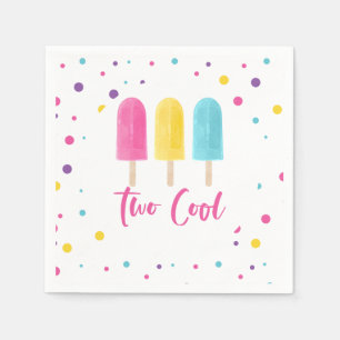 Rainbow Pop Zwei Coole 2. Geburtstag Serviette