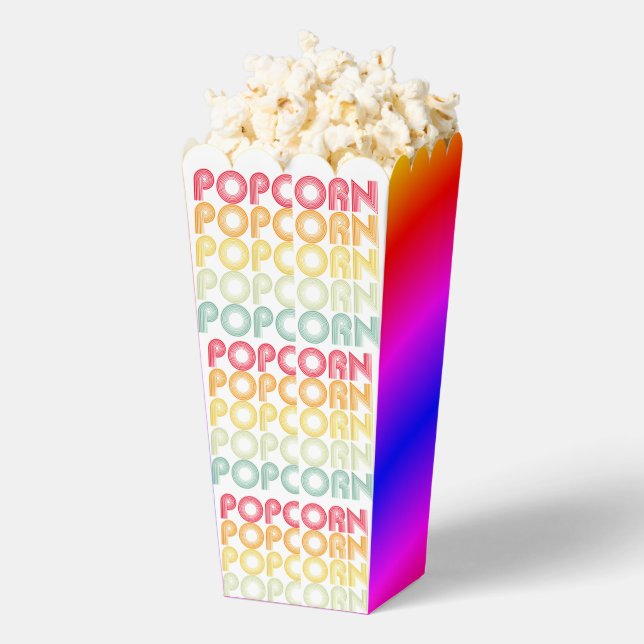 Rainbow Popcorn Geschenkschachtel (Geplatzt)