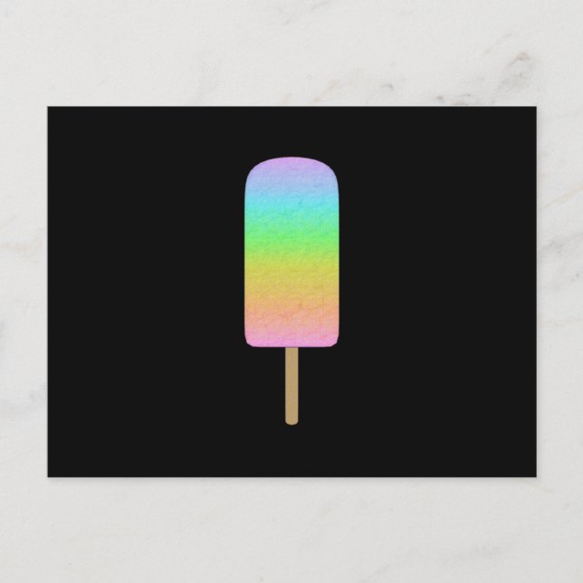 Rainbow Popsicle Postkarte (Vorderseite)