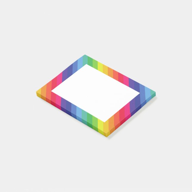 Rainbow Post-it Klebezettel (angewinkelt)