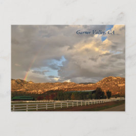 Rainbow Postcard im Garner Valley, CA Postkarte